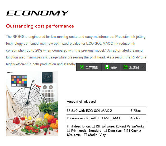 Roland RF640A Eco Solvent Printing Machine