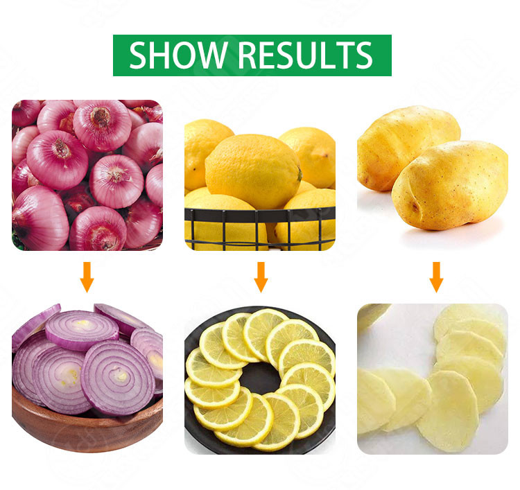 800KG/H Electric Onion Cutting Machine Onion Cutter Vegetable Cutting Machine