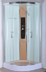 China Comfort Waterproof Curved Corner Shower Enclosure Kits Free Standing Type wholesale