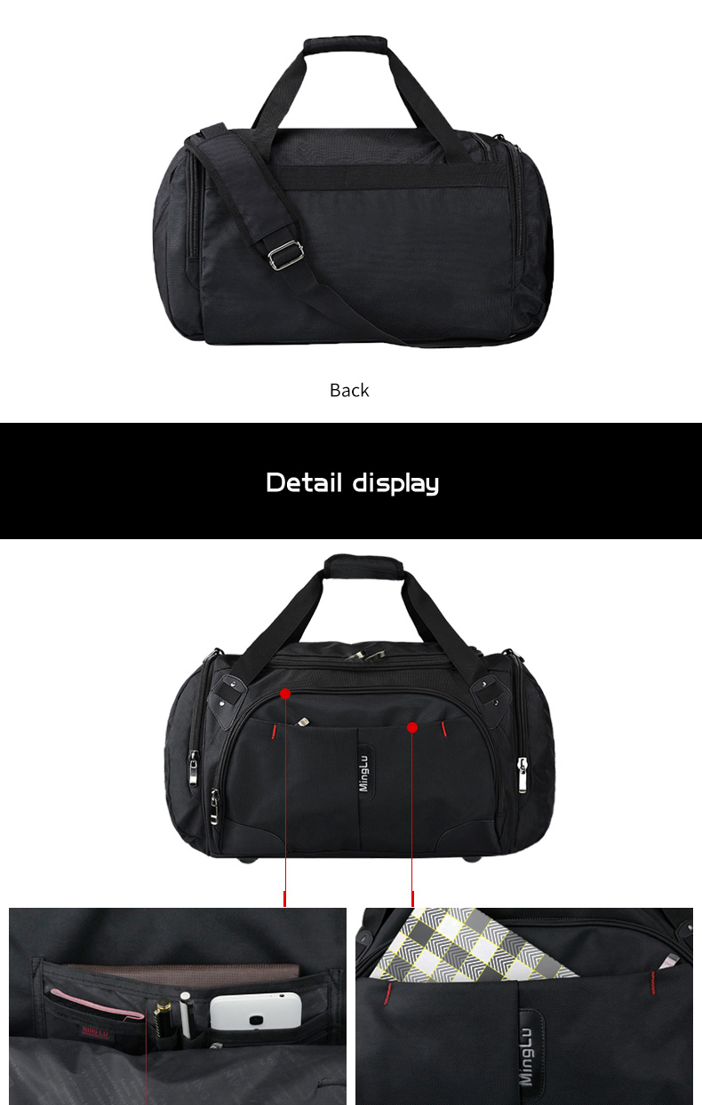 Multipurpose Large Capacity Travel Duffle Bag Rainproof For Men