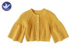 Half Cardigan Knitted Girls Cardigan Sweaters Short Body Drop Shoulder Loose