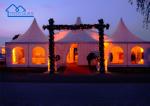 Waterproof, Fireproof Wedding Tent Pagoda white canvas tent For Outdoor Party