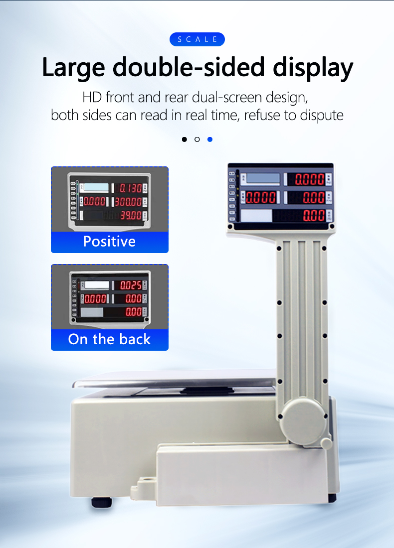 3kg Foldable Label Printing Weighing Scale Barcode Digital Computing Machine Scale Weight