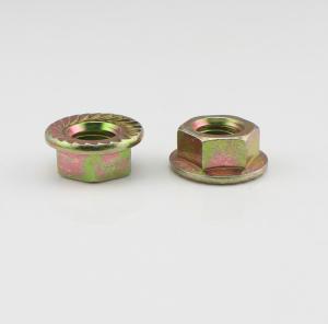 China DIN 6923 Stainless Steel Color Zine Hexagon Flange Nuts Hex Flange Nuts wholesale