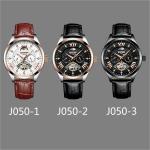 Fashion brand KINYUED mens watch tourbillon movement moon phase mechanical