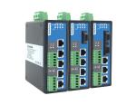 5-port Managed Industrial Ethernet Switch with 2 Serial Ports