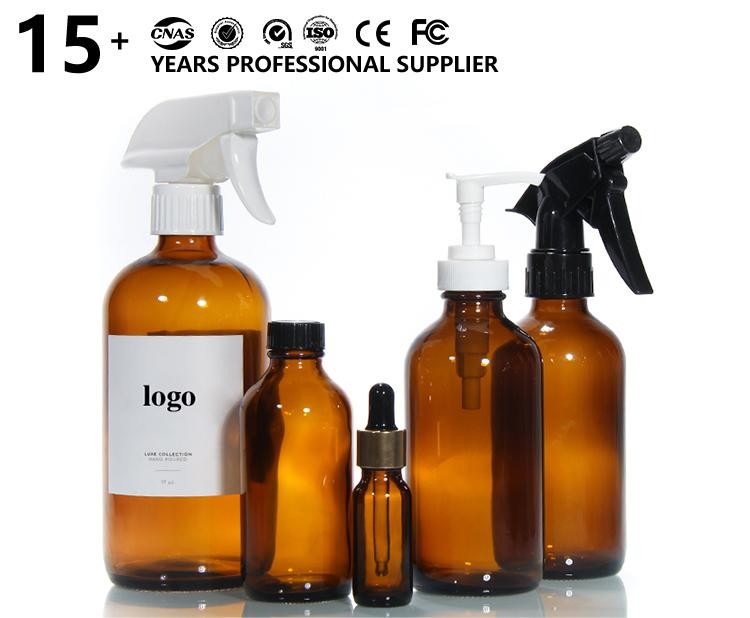 30ml 50ml 60ml 80ml 100ml Lotion Serum Frosted Glass Body Oil Bottle With Pump For Skincare