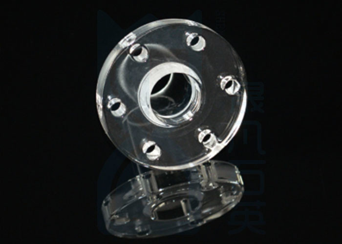 ISO9001 1100℃ Sio2 Quartz Tube Flange