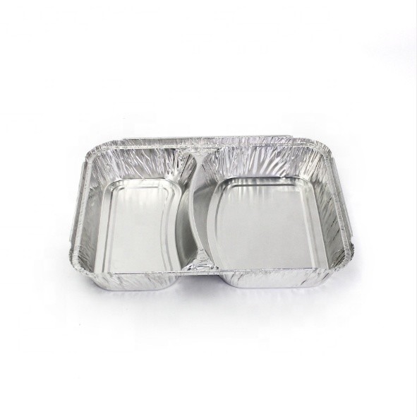 2-compartment lunch box Wholesale Eco- friendly takeaway packaging containers
