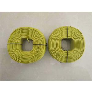 China Yellow Vinyl Coated Rebar Tie Wire 16.5 Gauge Binding Wire wholesale