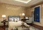 Fireproof Non Woven European Style Wallpaper Strippable With Flower Pattern ,