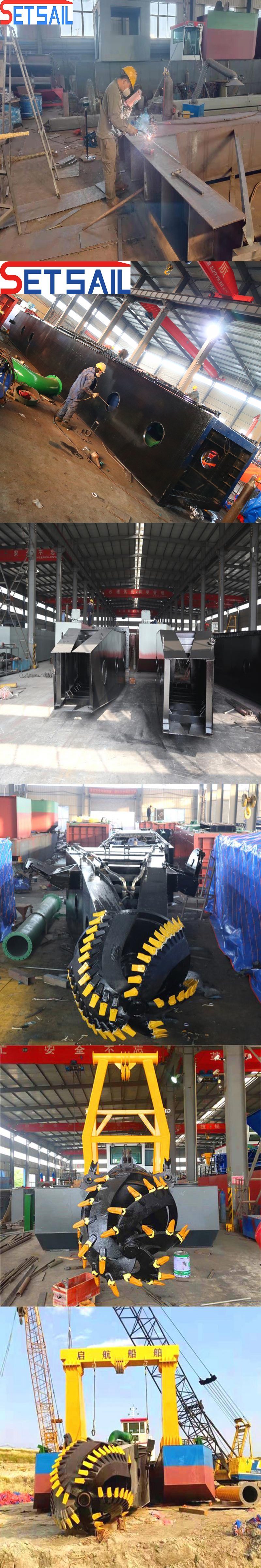 8 Inch Cutter Suction Dredge Sand Vessel with Anchor Boom