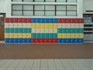 Highly Water Resistant Yellow Office Storage Lockers , 4 Tier Lockers For Documents