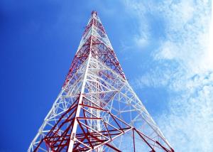 China Smooth Surface Outside Antenna Tower , ASTM 80m Metal Antenna Tower wholesale
