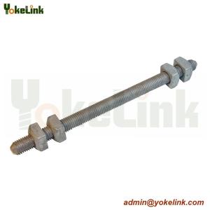 China Double-Arming Bolts full thread furnished with four square nut wholesale
