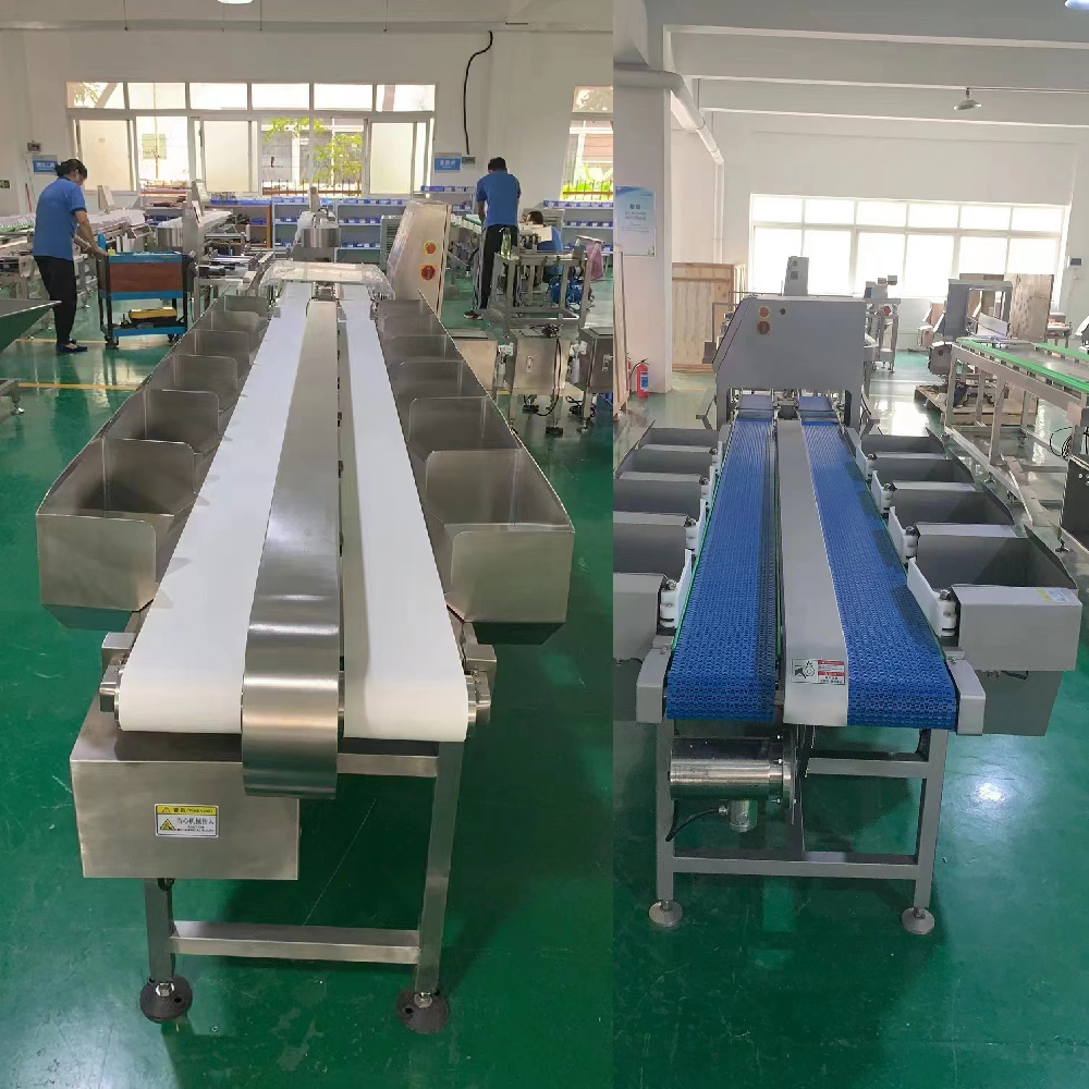 Belt / Tray type Weight Grading Machine For Customized Slaughterhouse Production