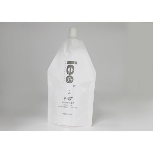 0.5kg Shampoo Liquid Printed Bag Screw Cap / Stand Up Pouch With Spout