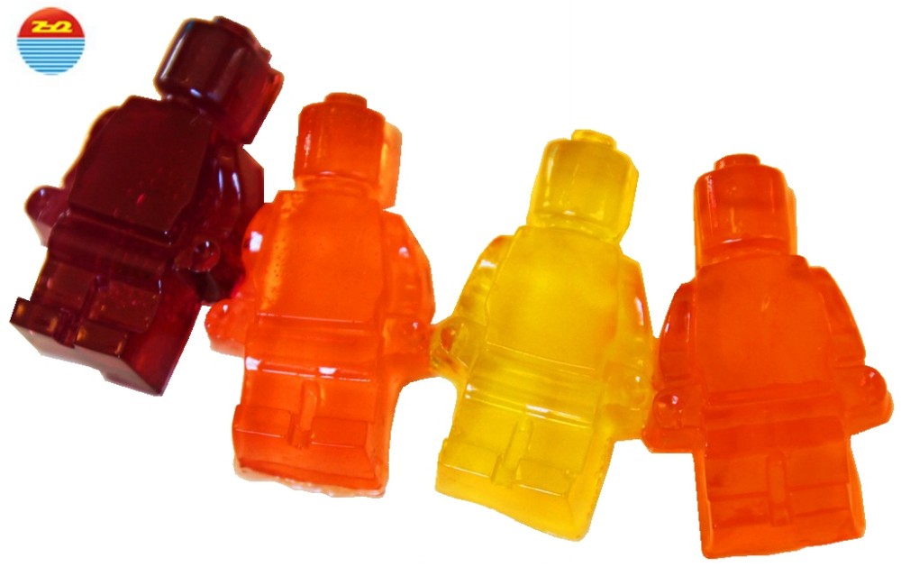 Wholesale best selling chocolate Lego brick and robot custom silicone ice cube tray ice cream mold for sculpture