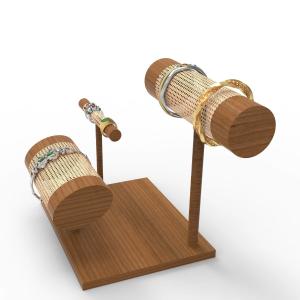 China Countertop Wooden Bracelet Stand Luxury Wooden Jewelry Display Stand wholesale