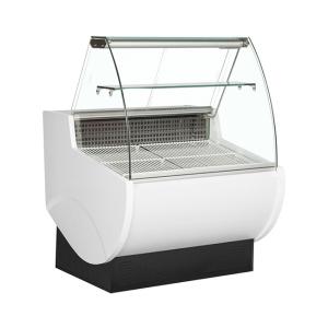 China 220L Display Volume Delicatessen Display Fridges With Front Lift Up Curved Glass Door wholesale