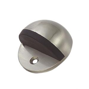 China zinc alloy circle floor Door Stop Holder Door Accessories Floor Mounted half moon door stop wholesale