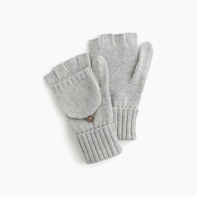 Women ' S Knit Fingerless Gloves , Colorful Fingerless Gloves With Flap