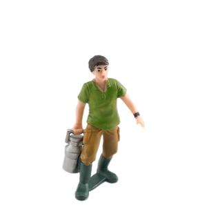 China Milk Can Boy People At Work Model Toy Figure Pretend Professionals Figurines Career Figures Toys wholesale