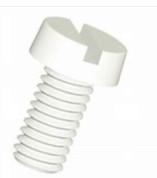 China PTFE Plastic Fastener Screws For Chemical Engineering / M5 White Screw Bolt wholesale