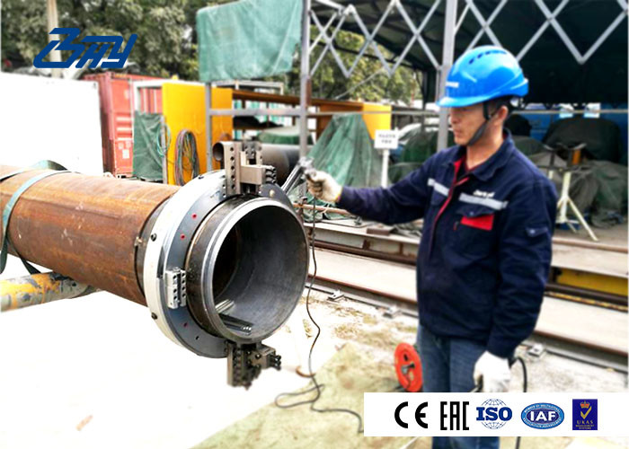 Electric Cold Pipe Cutter And Beveler Anodizing Sand Blasting Finish
