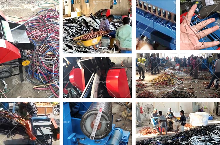 220V/380V Automatic Waste Copper Wire Stripping Machine for Cable Recycle Industry