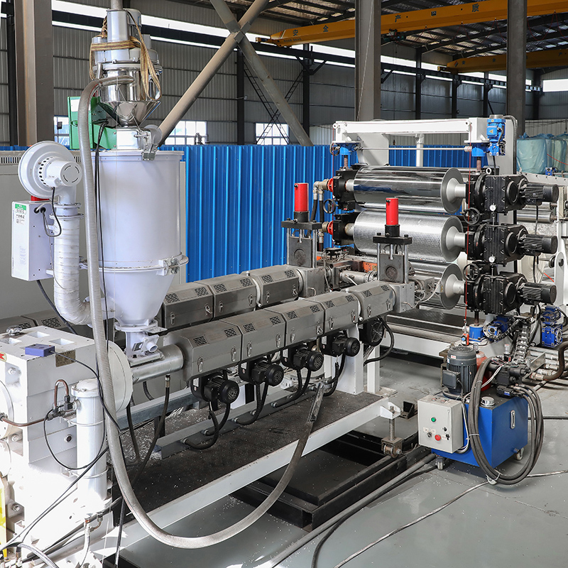 10000 KG HDPE Geocell Extruder Production Line for PE Granules Geocell Making Machine