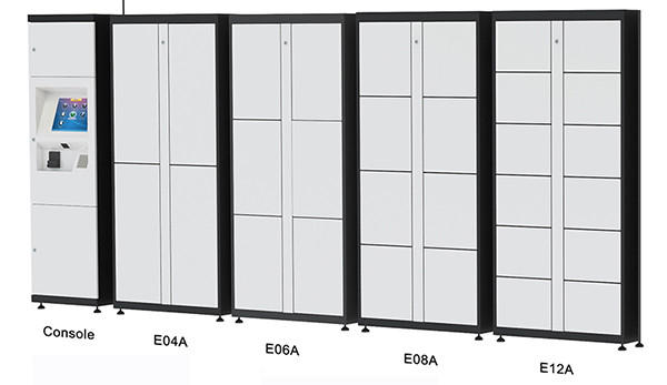 Deposit Rental Industry Computer Luggage Lockers with 15 inch Touch Screen