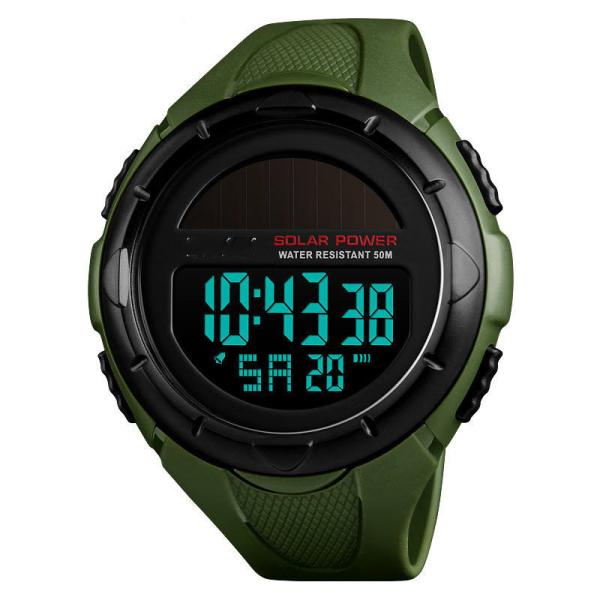 solar powered digital watch 1405 Solar Power digital sports watch hot sale