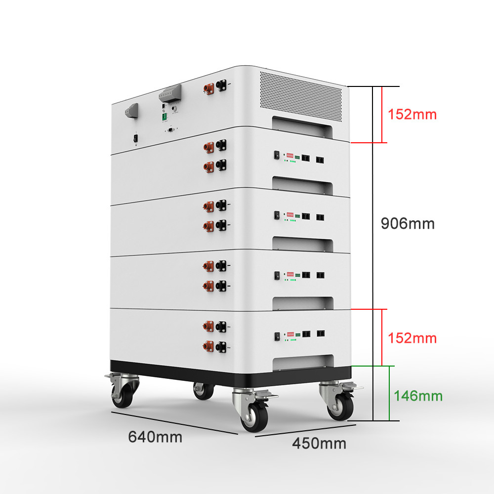 Stackable Module Solar Storage Battery Pack Server Rack 48v 100ah Lifepo4 Battery Pack