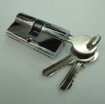 60mm Double Zinc Cylinder with 3 iron normal keys