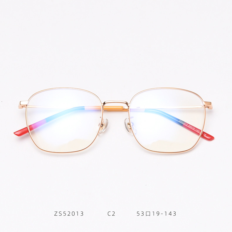 Metal Frame Men Women Oversize Plain Lens Glasses Myopia Optical Eye Glasses