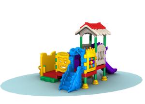 China Residential Area Kids Plastic Playground Equipment High Security Long Using Life wholesale