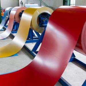 China Tata Color Coated Prepainted Galvanized Steel Coil Roofing Sheet 600mm on sale