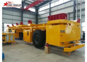 China AGV Frame Load Haul Trailers , Gooseneck Steel Heavy Haulage Trailers wholesale