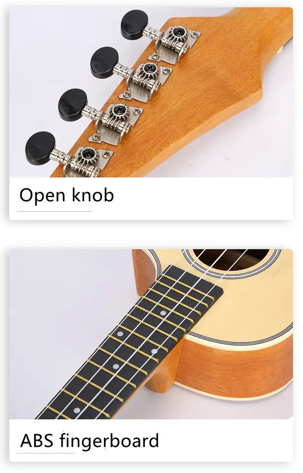 Ukulele Beginner Pack-23 Inch w/Rainbow String Free Online Lesson Gig Bag Fast Learn