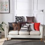 100% Pure French Linen Hotel Decorative Throw Pillows Sofa Cushion Cover