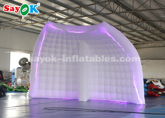 Inflatable Party Tent Portable Inflatable Photo Booth Background Wall With Led Light Strip For Events