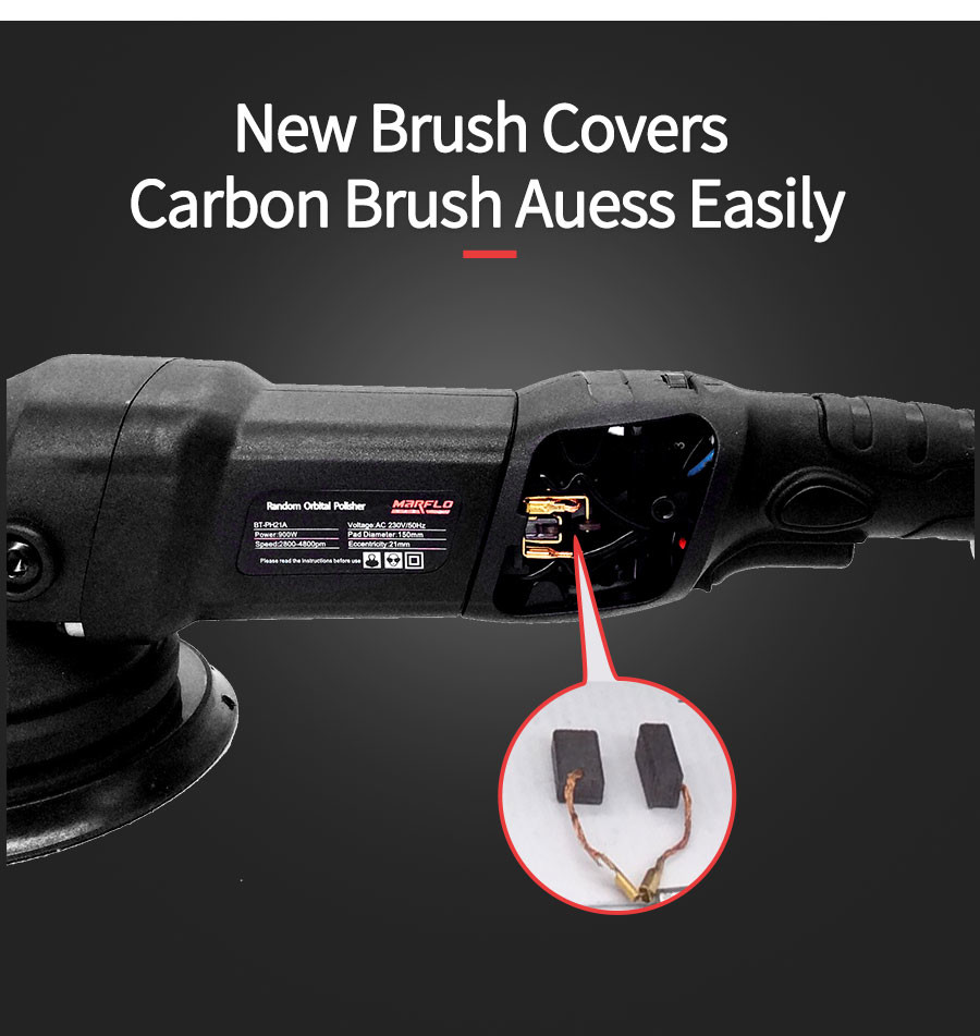 110V 21mm Car Polishing Tools Dual Action Polishers With BSCI Certification