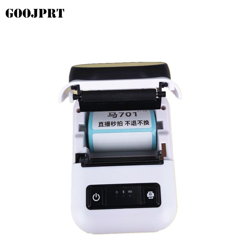 Smart Thermal Label Printer Bluetooth-Compatible Business Barcode Label Price Tag Cable Wireless Sticker Printer