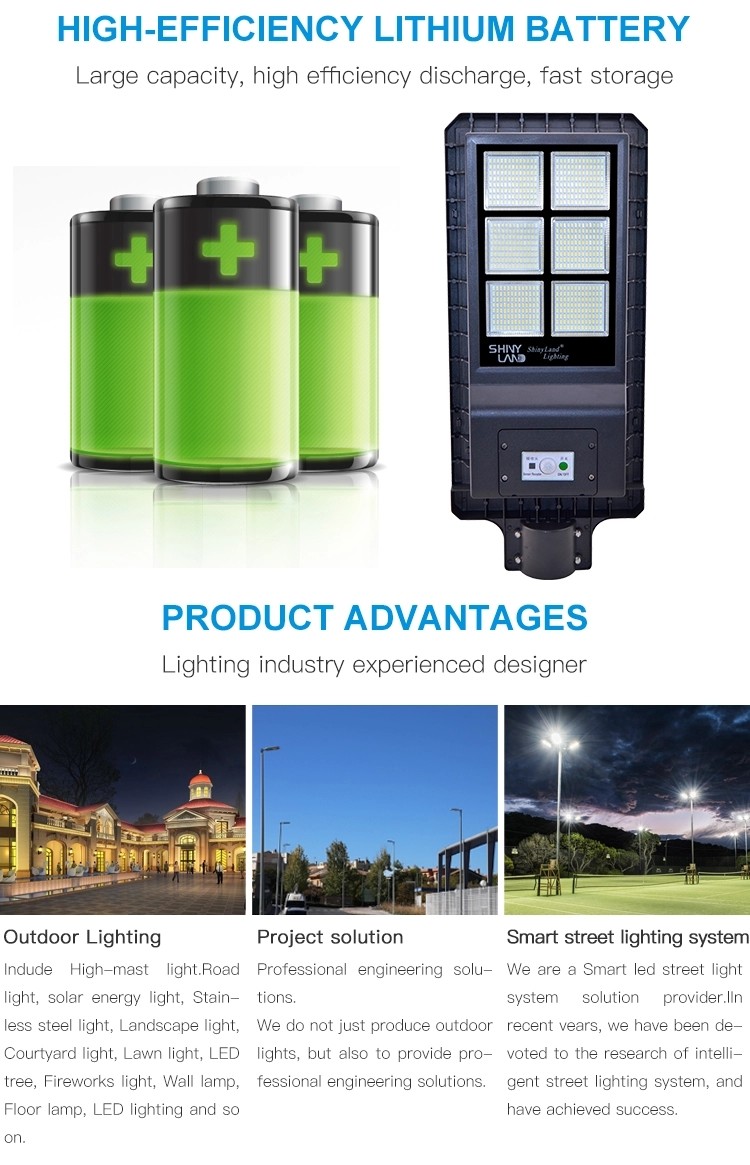 Weatherproof LED Solar Street Lamp , 120w 180w LED Street Light With Motion Sensor
