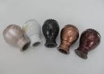 Ceiling Mounted Plastic 10cmx28mm Gold Curtain Rod End Caps