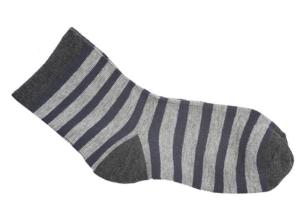 China 2016 Top selling spring striped design knitted breathable cotton crew dress sox for boys wholesale