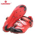 Multifunctional Road Racing Bicycle Shoes , Black Road Bike Shoes Dampproof