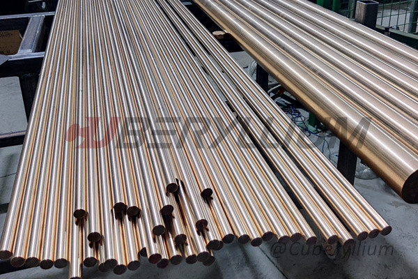 CUBE2-UNS.C17200 Beryllium Copper Rods Dia.12mm 15mm 20mm 25mm 30mm