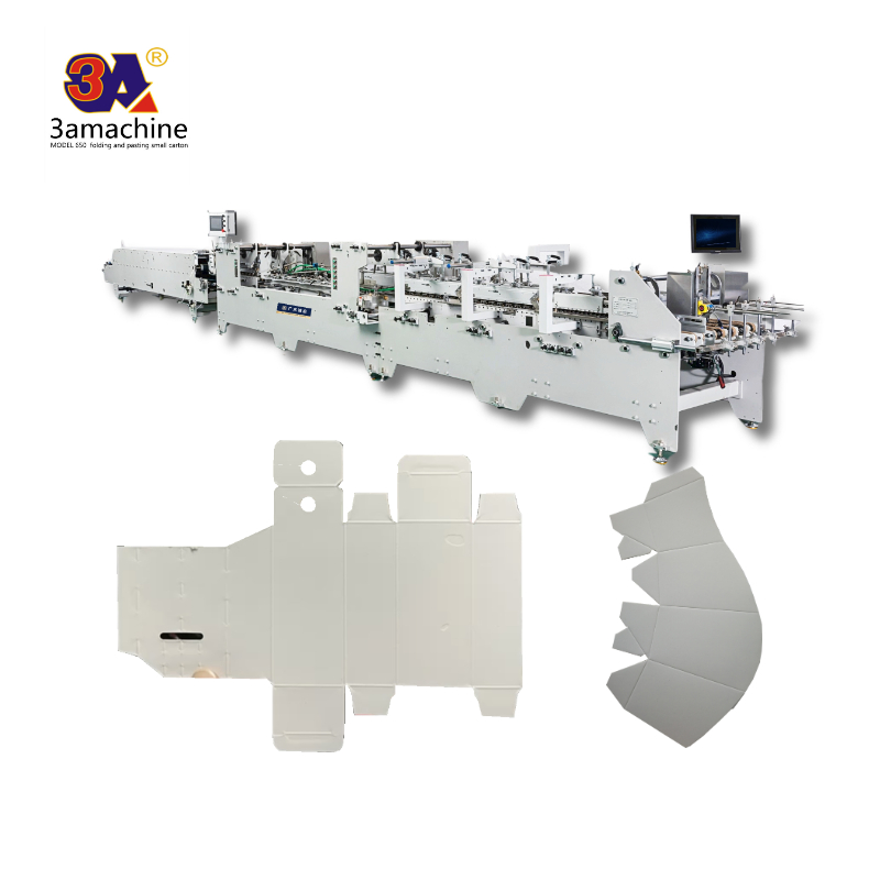 Automatic Continuous Paper Feeding Fold Box Glue Carton Folder Gluer Machine Arrivals